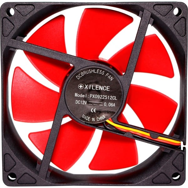 Xilence Performance C Series 92x92x25 Geh usel fter Schwarz rot