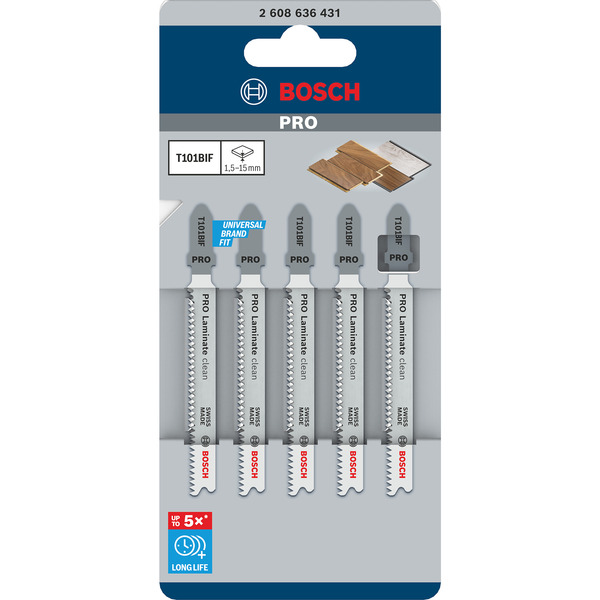Bosch Professional Stichsägeblatt T 101 BIF Special for Laminate 