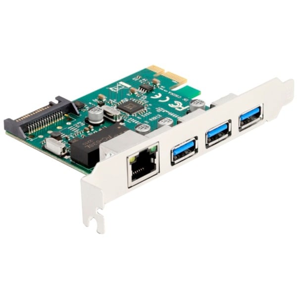 Pci Express Typ DeLOCK PCI Express x1 Karte zu 3 x USB 5 Gbps Typ-A Buchse + 1 x ...