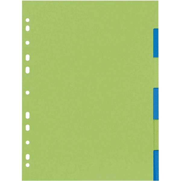 Herlitz Kartonregister A4 6-tlg.2-farb.GREENline, Trennstreifen