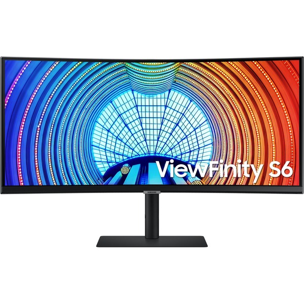 SAMSUNG ViewFinity S6 S34A650UBU LED-Monitor (86 cm(34 Zoll) schwarz WQHD AMD Free-Sync USB-C 100Hz Panel)