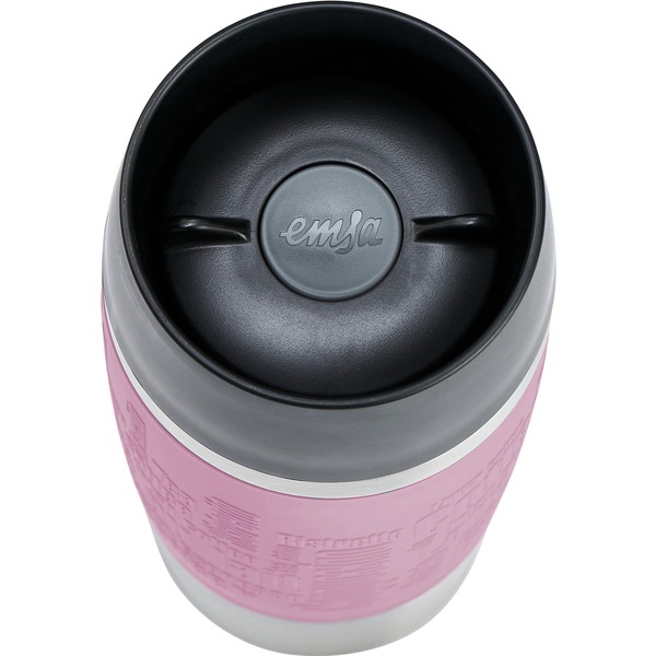 Emsa TRAVEL MUG Classic Thermobecher rosa/edelstahl, 0,36 Liter