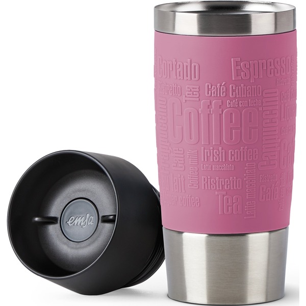 Emsa TRAVEL MUG Classic Thermobecher rosa/edelstahl, 0,36 Liter