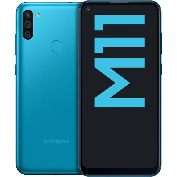 SAMSUNG Galaxy M11 32GB, Handy Metallic Blue, Dual SIM, Android 10, 3 GB