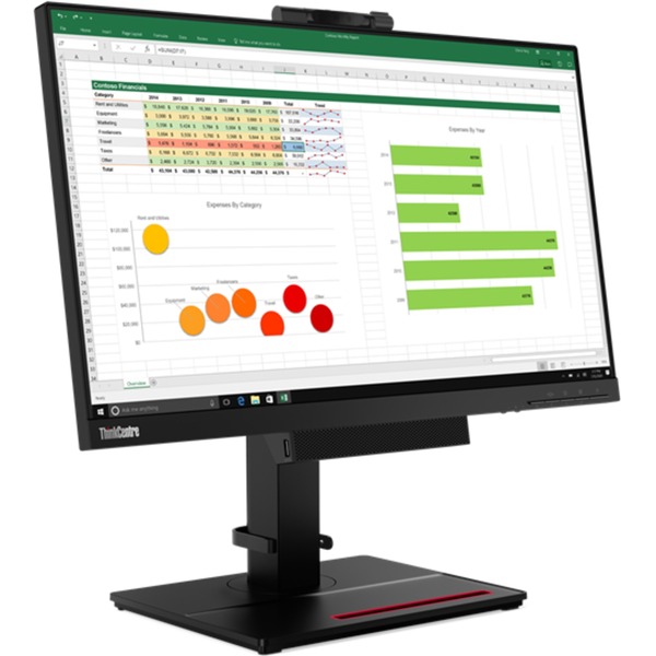 Lenovo ThinkCentre Tiny-In-One 24 LED-Monitor (61 cm(24 Zoll) schwarz FullHD Webcam IPS)
