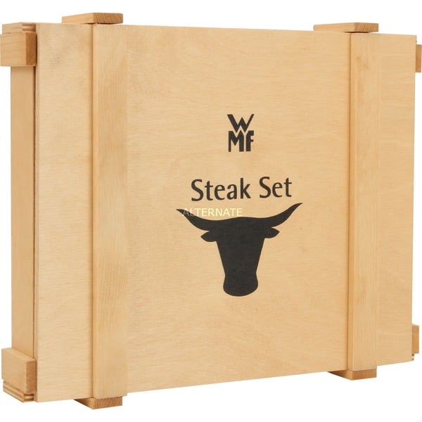 WMF SteakbesteckSet Ranch, 12teilig edelstahl, in Holzkiste
