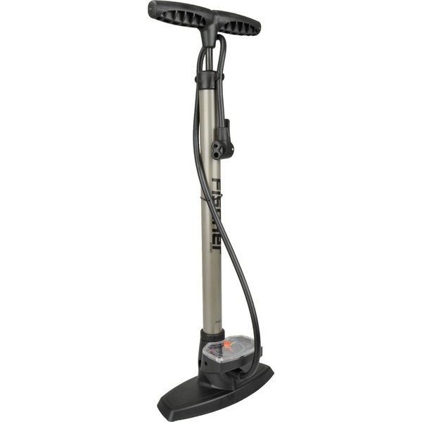 FISCHER Fahrrad StandPumpe Profi, Manometer, Duokopf