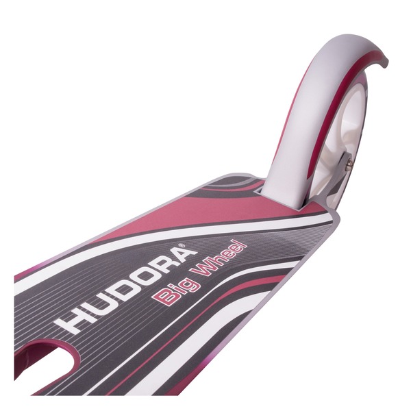 hudora scooter big wheel 205 magenta silber