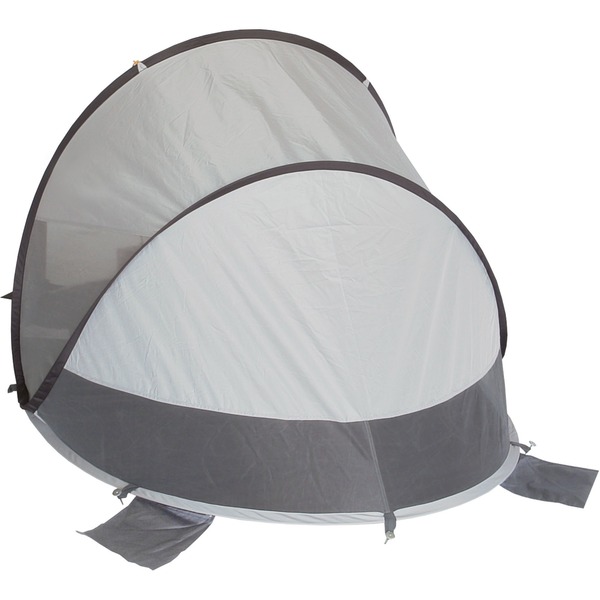 High Peak Palma Pop-Up Strandmuschel Blau/grau – UV40, Mit Sandtaschen & Tragetasche