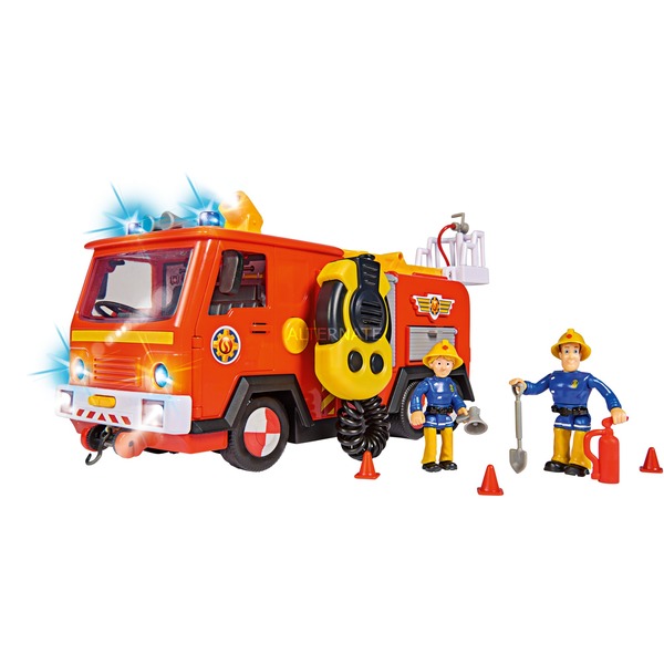 Simba Feuerwehrmann Sam Mega Deluxe Jupiter Spielfahrzeug Rot Gelb Inkl 2 Figuren