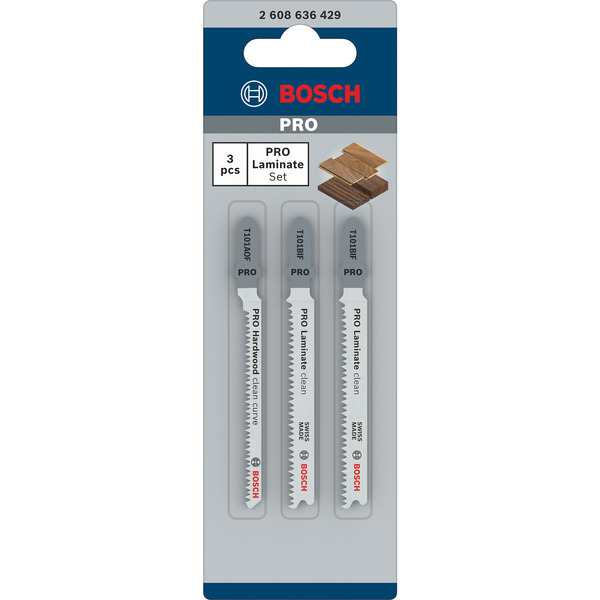 Bosch Professional Stichsägeblatt-Satz Special for Laminate, 3-teilig