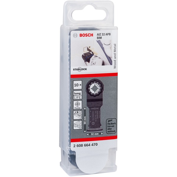 Bosch Professional Tauchsägeblatt AIZ 32 APB Wood + Metal 10 Stück 
