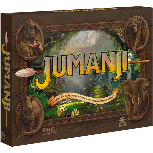 Spin Master Jumanji Deutsche Neuauflage Brettspiel Das Actiongeladene Familienspiel F r 2 4 