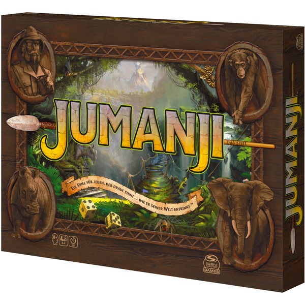 Spin Master Jumanji Deutsche Neuauflage Brettspiel Das Actiongeladene Familienspiel F r 2 4 