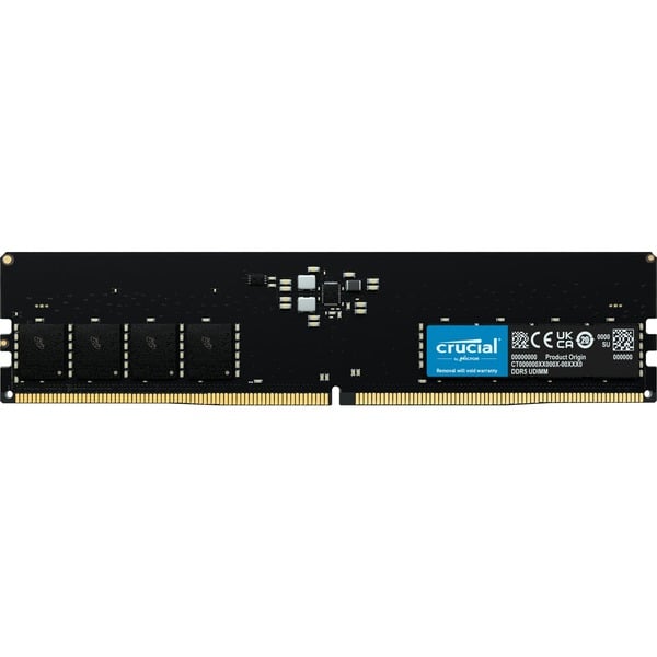 メモリー crucial DDR5-4800 16GB DIMM 8GBx2 Crucial DIMM 16 GB DDR5-4800 , Arbeitsspeicher schwarz, CT16G48C40U5