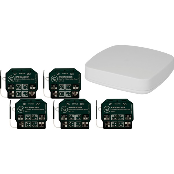 Rademacher Multibundle Rohrmotoraktor + Bridge (5x Rohrmotor-Aktor 9471-1 1x Start2Smart Bridge)