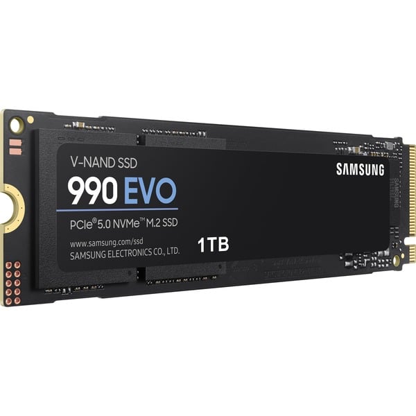 SAMSUNG 990 EVO 1 TB , SSD PCIe 4.0 x4 / 5.0 x2, NVMe 2, M.2 2280, intern SAMSUNG 990 EVO 1 TB , SSD PCIe 4.0 x4 / 5.0 x2, NVMe 2, M.2 2280, intern