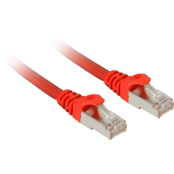 Sharkoon Patchkabel SFTP RJ-45 mit Cat.7a Rohkabel (rot 1 Meter)