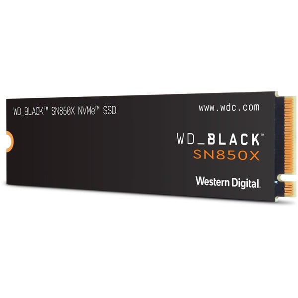 WD_BLACK SN850X NVMe SSD 1 TB met koelelement (voor pcs/gaming, leessnelheden tot 7300 MB/s, schrijfsnelheden 6300 MB/s, Game Mode 2.0, laadvoorspelling, PCIe Gen4) - POWERED BY SANDISK