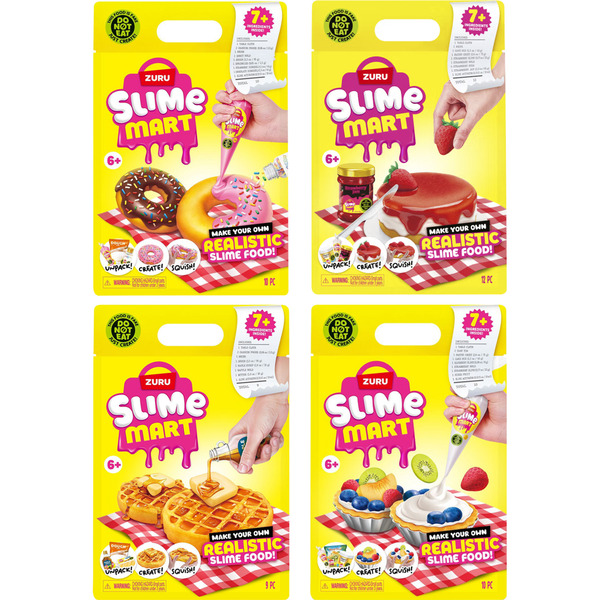 Slime Mart Bag Par ZURU - Slime Squishy Ultra-Réaliste à Façonner En Nourriture, Créations Culinaires Fun Et Satisfaisantes
