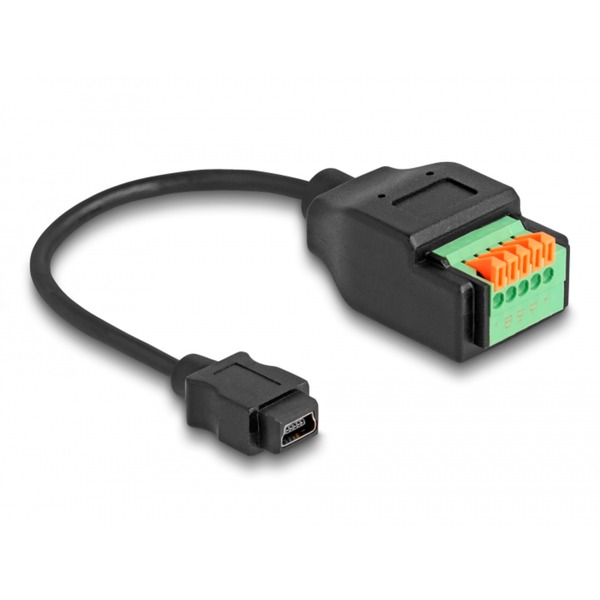 Mini-USB OTG Adapter (5-Pin) - Verbindet USB-Stick Mit Autoradio Oder Tablet, 2 Cm Lang, Schwarz