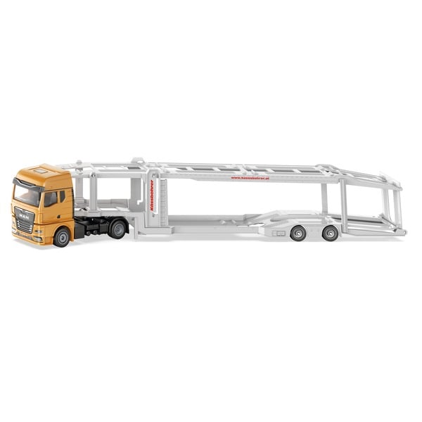 SIKU SUPER MAN Autotransporter, Modellfahrzeug blau/weiß