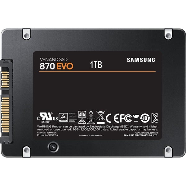 Samsung 870 EVO 1 TB, SSD SATA 6 Gb/s, 2,5 Zoll, intern
