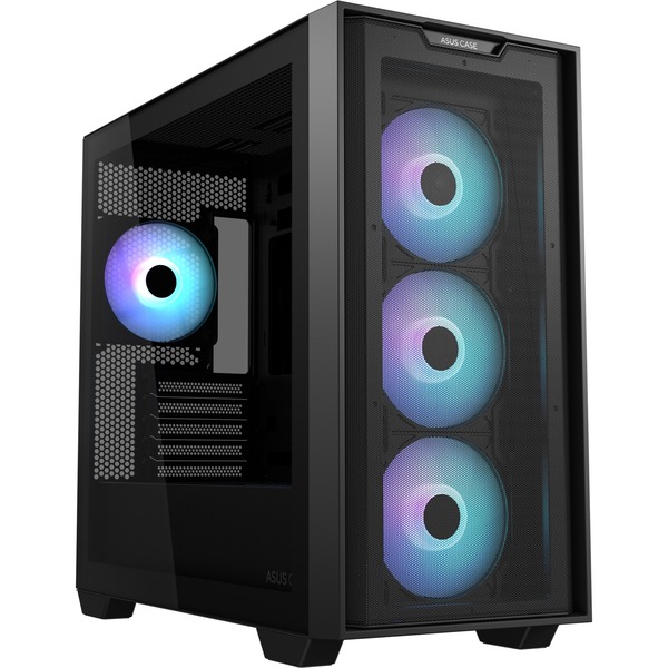ASUS A21 PLUS , Tower-Gehäuse schwarz, Tempered Glass
