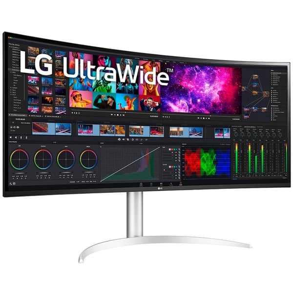 LG 40WP95XP-W Gaming-Monitor (100.86 cm(39.7 Zoll) schwarz/weiß Curved HDMI DisplayPort USB-C Free-Sync HDR10)