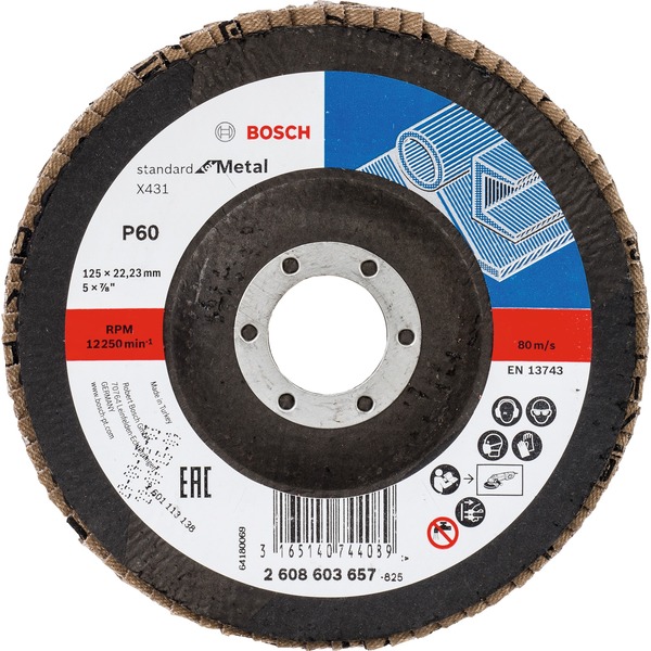 Bosch Professional Fächerschleifscheibe X431 Standard for Metal, Ø 