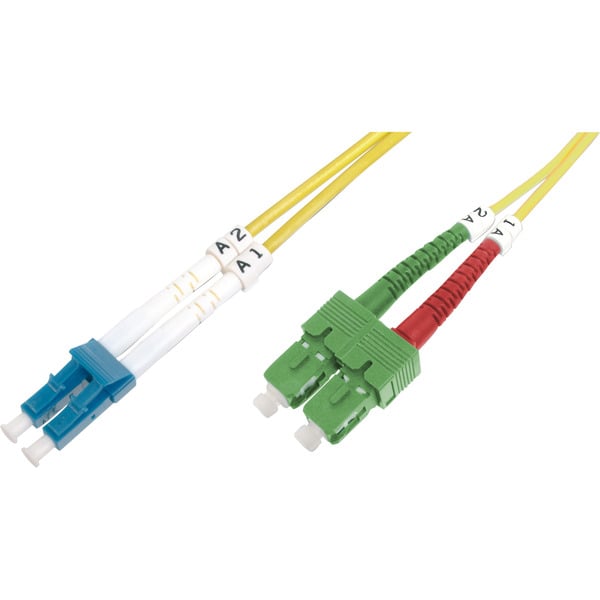 Digitus LWL Patchkabel, Duplex, LC (APC) > LC (PC) Stecker, Singlemode ...