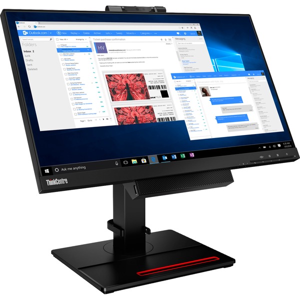 Lenovo TinyInOne 24, LEDMonitor 61 cm(24 Zoll), schwarz, FullHD, 60