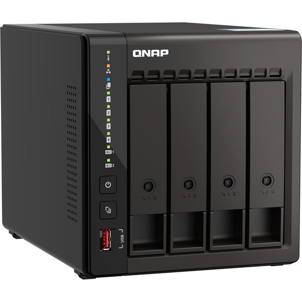 QNAP TS-453E-8G NAS (schwarz)