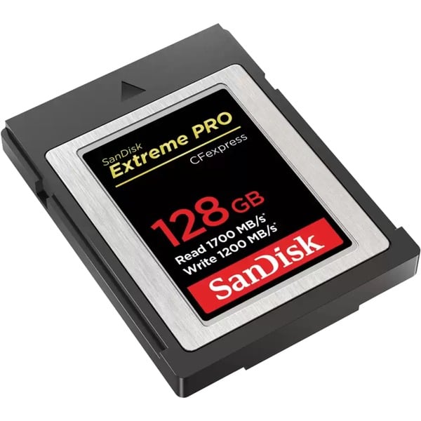 SanDisk Extreme Pro CFexpress 128 GB Speicherkarte (CFexpress Typ B) SanDisk Extreme Pro CFexpress 128 GB Speicherkarte (CFexpress Typ B)