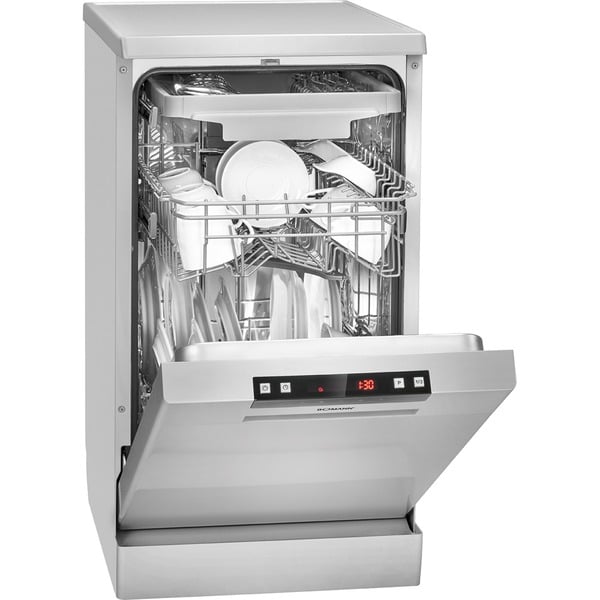 Bomann GSP 7409 silber, Spülmaschine silber, 45 cm