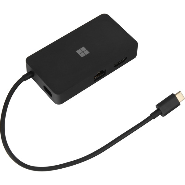 Microsoft usb c travel hub dockingstation schwarz hdmi rj 45 usb