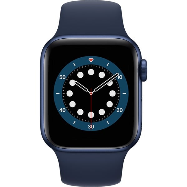 Apple Watch Series 6 Smartwatch Blau Dunkelblau 40mm Solo Loop Aluminium Gehause