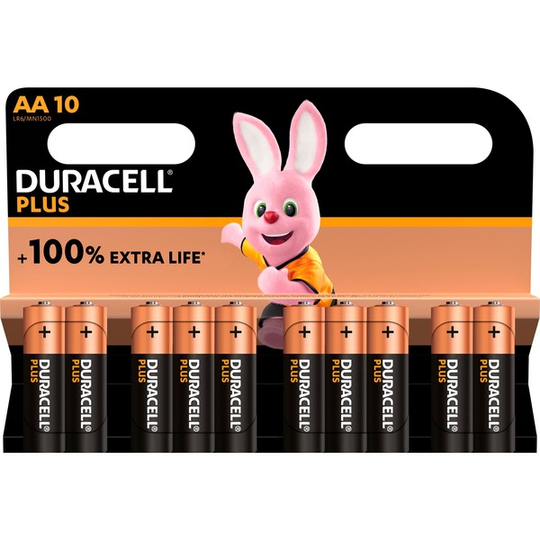 Duracell Plus Batterie AA Mignon 1 5V (10 Stück)