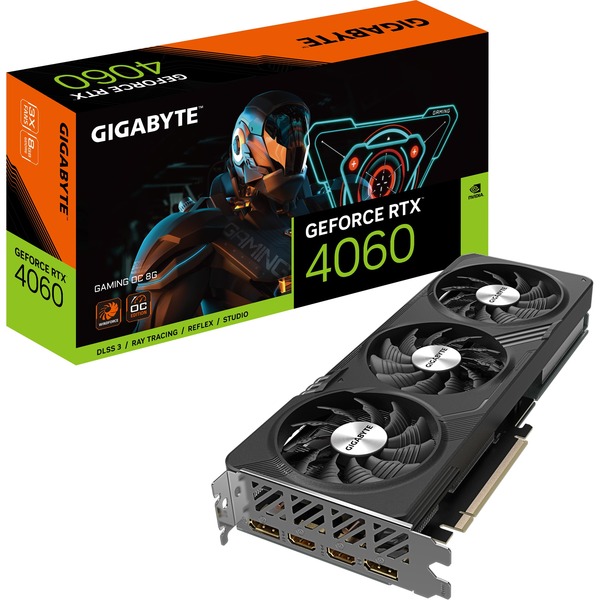 GIGABYTE GeForce RTX 4060 GAMING OC, Grafikkarte DLSS 3, 2x DisplayPort ...