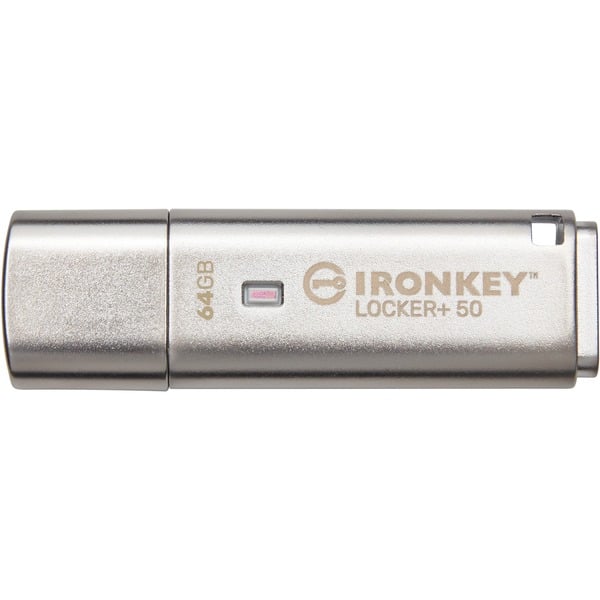 Kingston IronKey Locker+ 50 64 GB USB-Stick (aluminium USB-A 3.2 Gen 1) Kingston IronKey Locker+ 50 64 GB USB-Stick (aluminium USB-A 3.2 Gen 1)