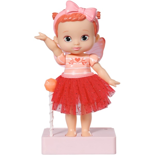 ZAPF Creation BABY born Storybook Fairy Poppy 18cm Puppe mit Zauberstab Buhne Kulisse und Bilderbuchlein