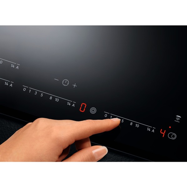 AEG IKE85441XB, Autarkes Kochfeld schwarz/edelstahl, 80 cm