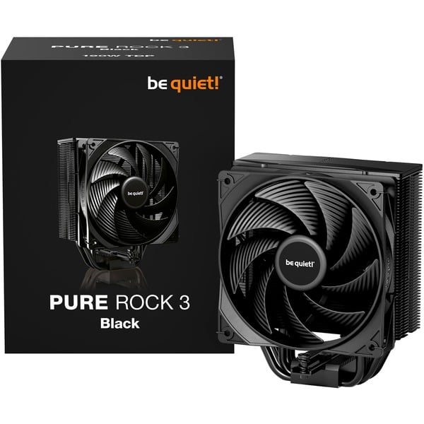 Prozessor Lüfter Kühler BeQuiet Pure Rock 2, Sockel 1151 1155 1200 1700 AM3 AM4