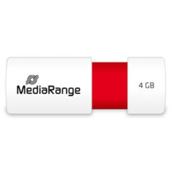 MediaRange Color Edition 4GB USB-Stick (weiß/rot USB-A 2.0)