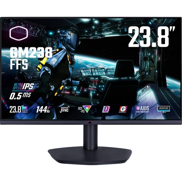 Cooler Master GM238FFS, GamingMonitor 60 cm (24 Zoll), schwarz, FullHD, IPS, VRR, 144Hz Panel