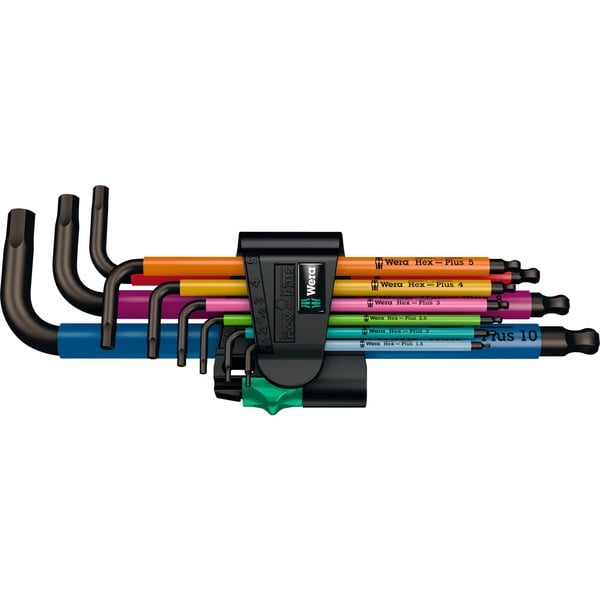 Wera 950/9 Hex-Plus Multicolour 1 Winkelschlüsselsatz, 9-teilig 