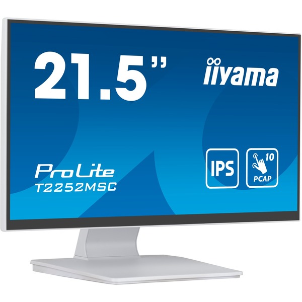 iiyama ProLite T2252MSC-W2, LED-Monitor 55 cm (21 Zoll), weiß, FHD  