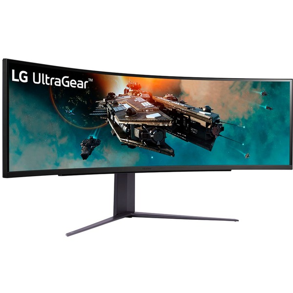 LG UltraGear 49GR85DC-B Gaming-Monitor (124 cm(49 Zoll) schwarz DQHD AMD Free-Sync HDR 240Hz Panel)