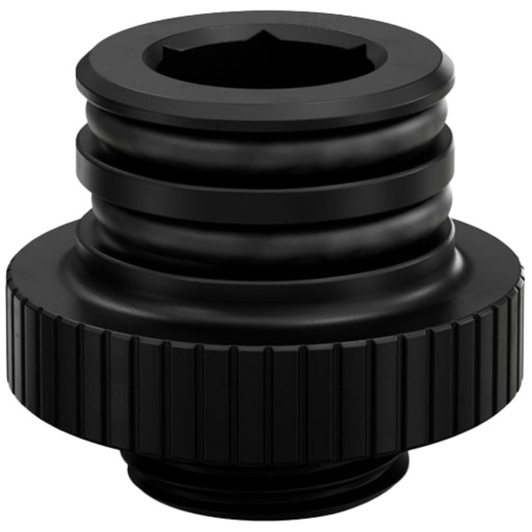EKWB EKQuantum Torque PushIn Adapter M 7 Black, Verbindung schwarz