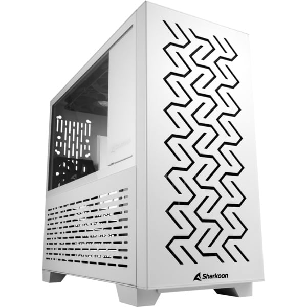 Sharkoon Ms Z1000 Tower Gehause Weiss Seitenteil Aus Gehartetem Glas
